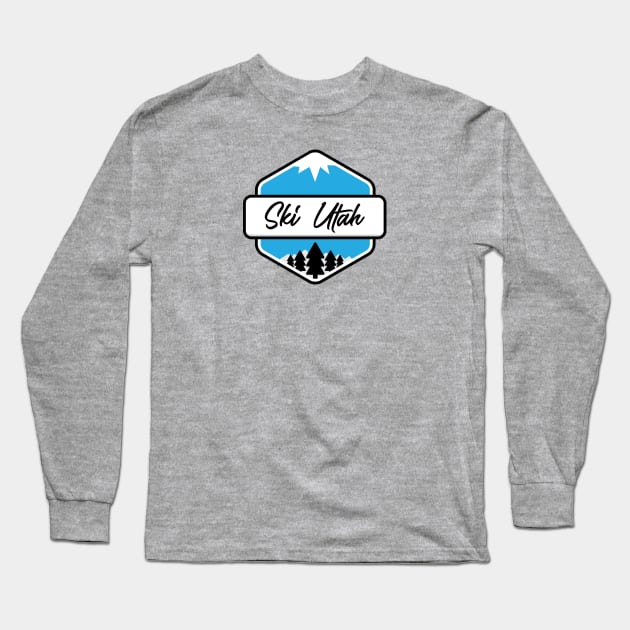 Ski Utah T-Shirt Long Sleeve T-Shirt by HolidayShirts